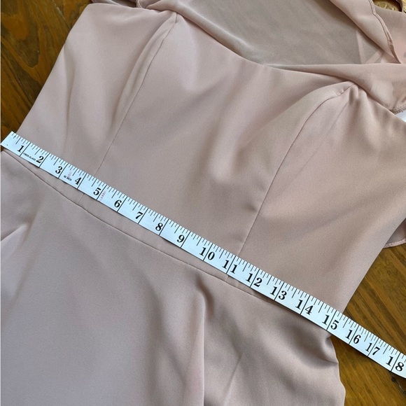 Hayley Paige NEW Prom Chiffon Occasions Bridesmaid Dress size 10 in Dusty Rose - Picture 11 of 16